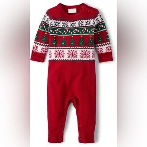 The Children's Place Red and White Holiday Sweater